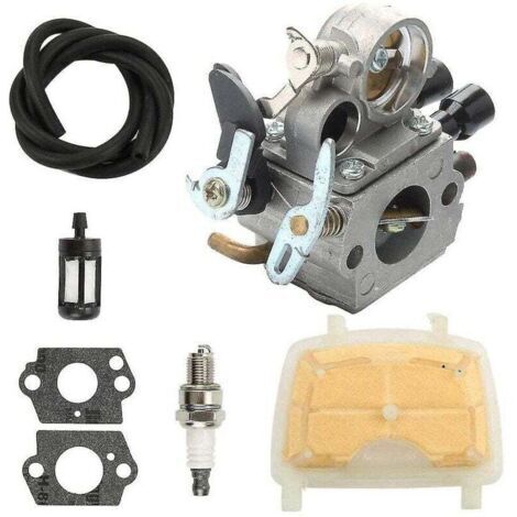 Enowelir Kit de Réglage du Carburateur pour Tronçonneuse Stihl MS171 MS181 MS211 Zama Carb TRIMEC