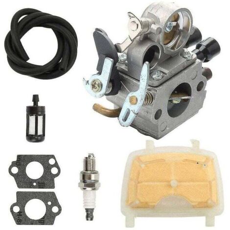 Enowelir Kit de Réglage du Carburateur pour Tronçonneuse Stihl MS171 MS181 MS211 Zama Carb TRIMEC