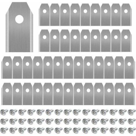 Enowelir Lames De Tondeuse Robotique En Titane 45 Pièces Avec Vis Compatibles Modèles Automower Gardena Yardforce