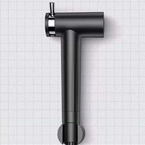 Enowelir Lot De 1 Tête De Pulvérisation Pour Bidet À Main En Acier Inoxydable Pour Salle De Bain Et Nettoyage De La Cuisine Et Des Toilettes Noir