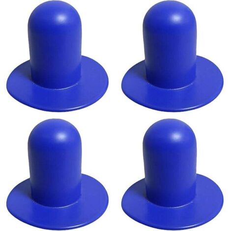 Enowelir Lot de 4 bouchons muraux de piscine - Pièces de rechange - Filtre de piscine hors sol - Filtre de pompe - Bouchon de trou compatible avec Intex et Bestway (bleu)