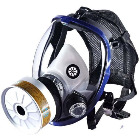 Enowelir Masque Respiratoire Intégral Réutilisable avec Filtre Trapézoïdal N°4 et Coque de Protection