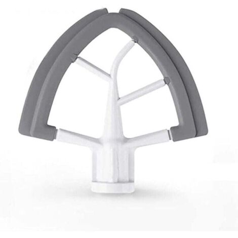 Enowelir Mélangeur à Tête Inclinable en Silicone Flex Edge avec Grattoir Intégré pour Robot de Cuisine 4.55 QT