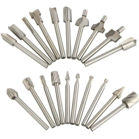 Enowelir Paquet de 20 fraises de coupe en carbure de tungstène Dremel forets meuleuse rotative