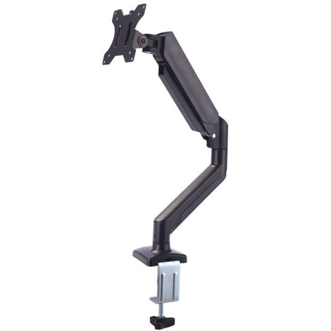 Enowelir Support Ecran PC Moniteur de 13-32 Pouces, Bras Ecran PC VESA 75x75-100x100 MM, Rotation à 360°, Réglable en Hauteur, Charge Maximale de 9 KG, Noir
