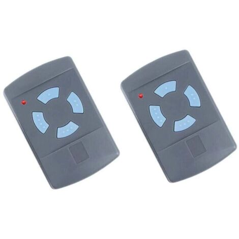 Enowelir Télécommande Garage 868 MHz 4 Boutons Bleue Compatible Hormann HS4 HSM2 HSP4 HS1 Tubauto, Lot de 2
