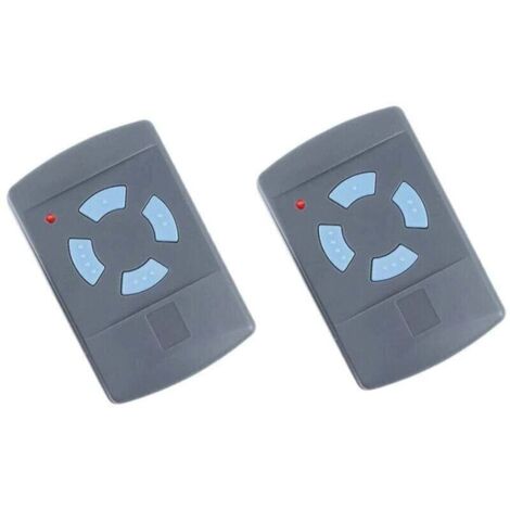 Enowelir Télécommande Garage 868 MHz 4 Boutons Bleue Compatible Hormann HS4 HSM2 HSP4 HS1 Tubauto, Lot de 2