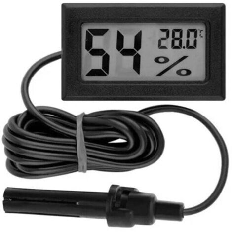Enowelir Thermomètre Hygromètre Numérique Mini Température Humidité Intérieure Extérieure avec Sonde