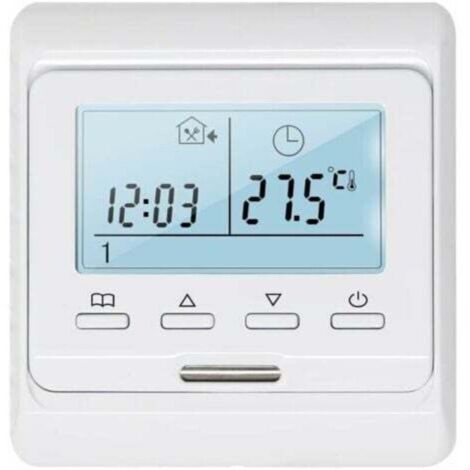 Enowelir Thermostat d'ambiance Programmable avec Sonde 16A pour Chauffage au Sol Electrique, Numérique Thermostat Plancher Chauffage électrique,de DEBUNS