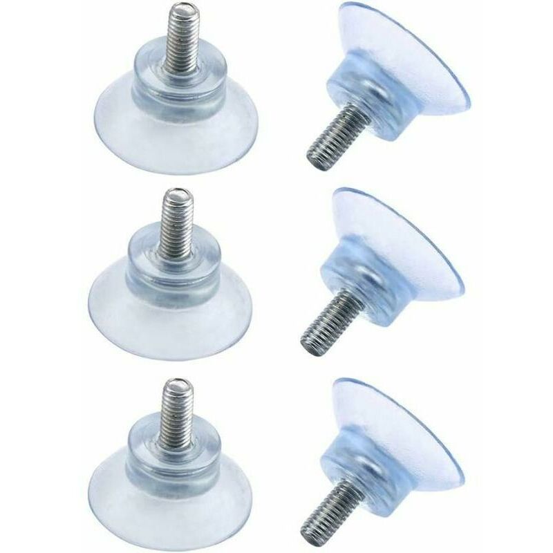 Ventouses Ø 30 mm avec Filetage M6x15mm ，，6Pcs