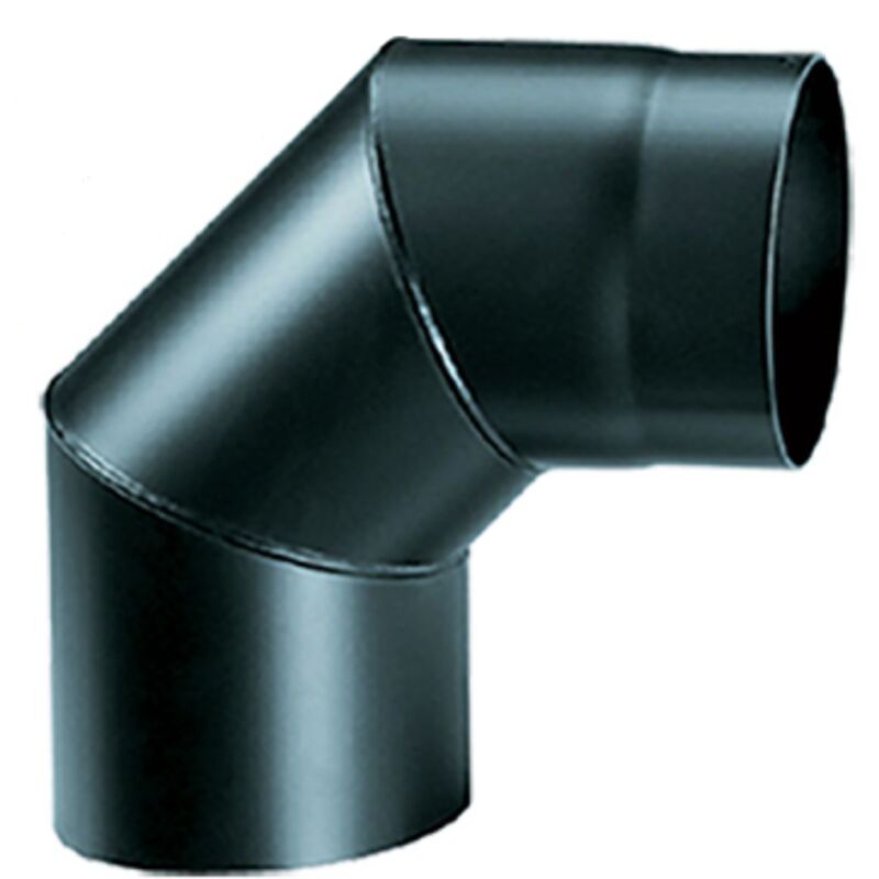 Enregistrer 90 coude en acier pour les conduits de fumA e 13 cm 130 mm a paisseur 2 mm