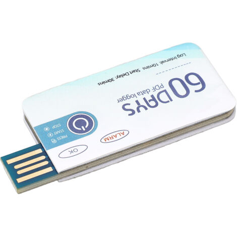 Enregistreur de Données de Température USB, Haute Précision 10000 Points, Sonde Jetable pour Transport et Stockage