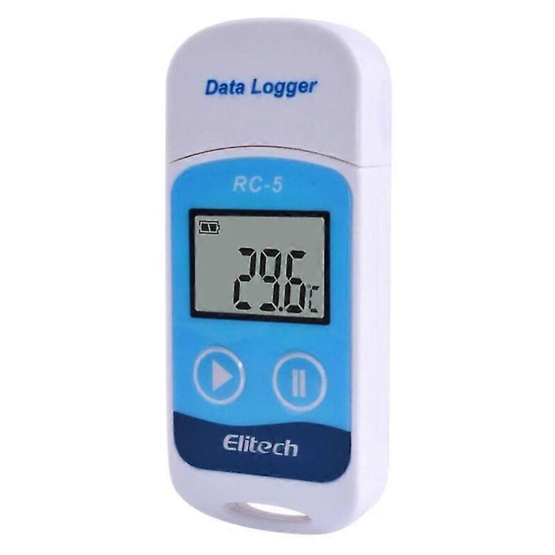 Enregistreur de données de température usb numérique de haute précision Rc-5, Compatible avec le stockage en entrepôt, laboratoire de Transport