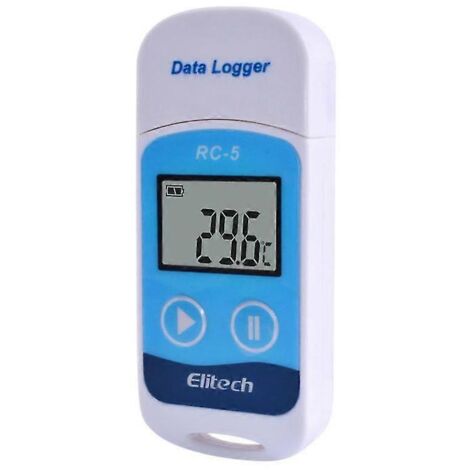 Enregistreur de données de température USB numérique de haute précision Rc-5, Compatible avec le stockage en entrepôt, laboratoire de Transport réfrigéré