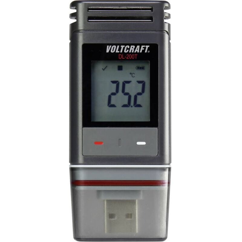 Enregistreur de données de température Voltcraft DL-200T Valeur de mesure température -30 à +60 °c fonction pdf