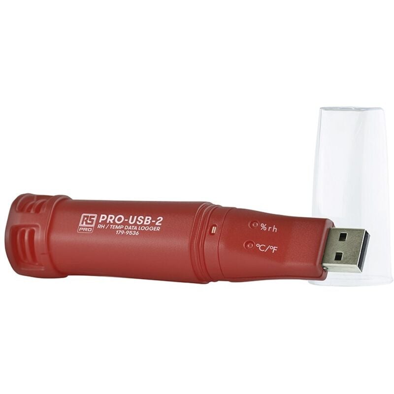 Enregistreur de données Rs Pro Pro-USB-2, Humidité, Température, Point de rosée, Humidité, température, 1voie voies ( Prix pour 1 )