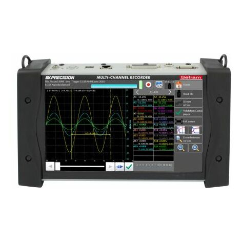 Enregistreur de données Sefram, Intensité, Résistance, Température, Thermocouple, Tension, 20 voies ( Prix pour 1 )