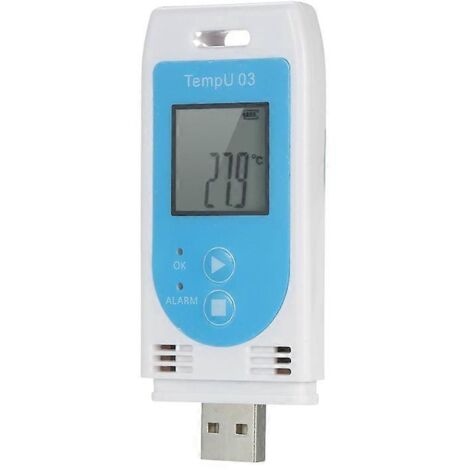 Enregistreur de données TempU 03 USB réutilisable RH TEMP, enregistreur d'humidité--