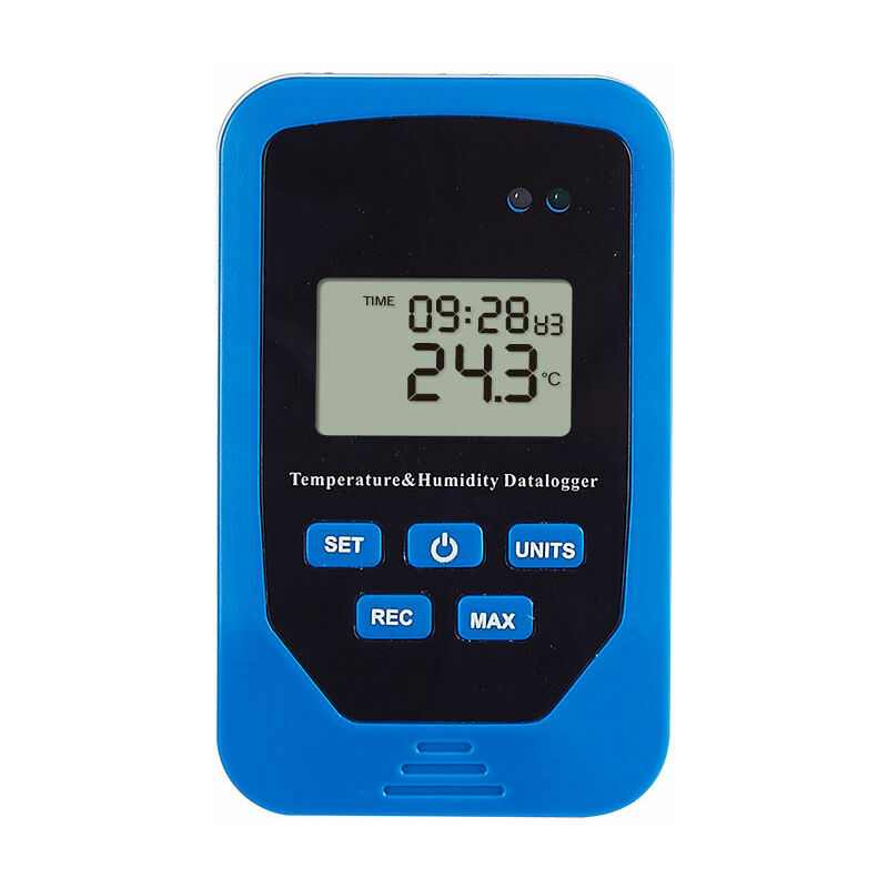 Enregistreur de température et d'humidité pour entrepôt - Interrupteur de température et d'humidité intérieure - Matériau ABS de haute qualité