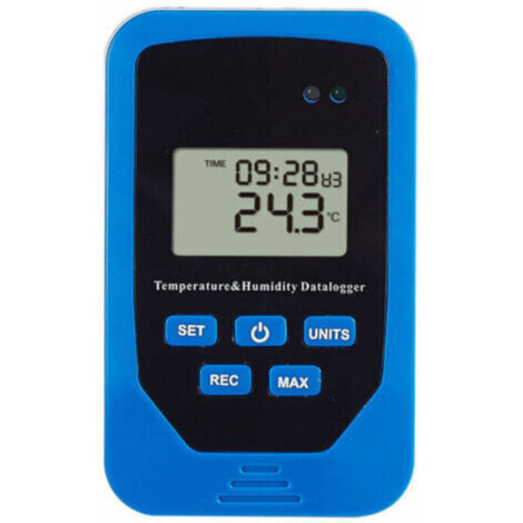 Enregistreur de température Enregistreur d'humidité de plage de température pour entrepôt Interrupteur de température d'humidité intérieure Matériau ABS de haute qualité,de