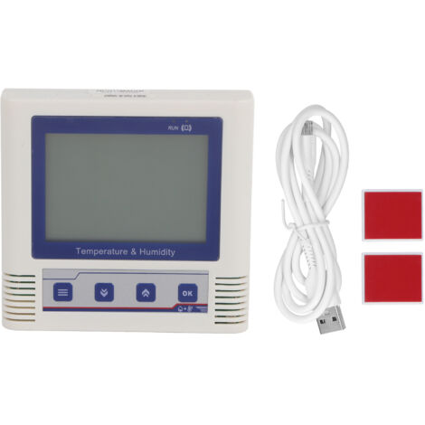 Enregistreur de température numérique intégré, capteur de haute précision, USB LCD, enregistreur de données d'humidité (260,000 groupes)