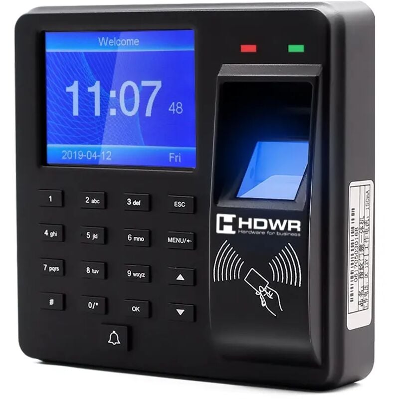 Enregistreur de temps de travail pour porte-cartes et porte-clés RFID, lecteur de temps d'entrée et de sortie HDWR CTR10