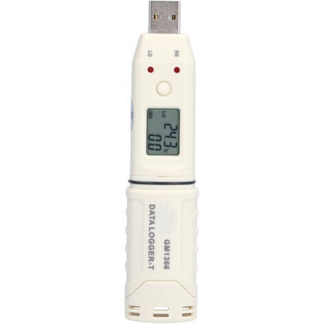 Enregistreur numérique USB de température et d'humidité, enregistreur d'humidité intérieur intelligent à LED (pile non incluse)