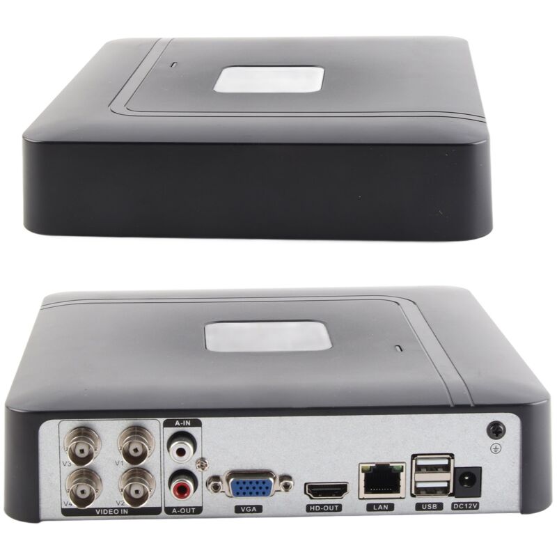 Enregistreur vidéo en temps réel 4 canaux (4CH) AHd CVI/TVI/DVr NVR 5 en 1
