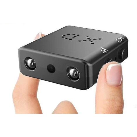 Enregistreur vidéo HD à détection de mouvement avec mini-caméra et vision nocturne (noir)