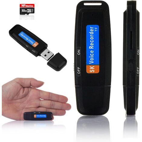 Dictaphone MP3 8Go – Caméra Espion Miniature TotalCadeau – Neuf