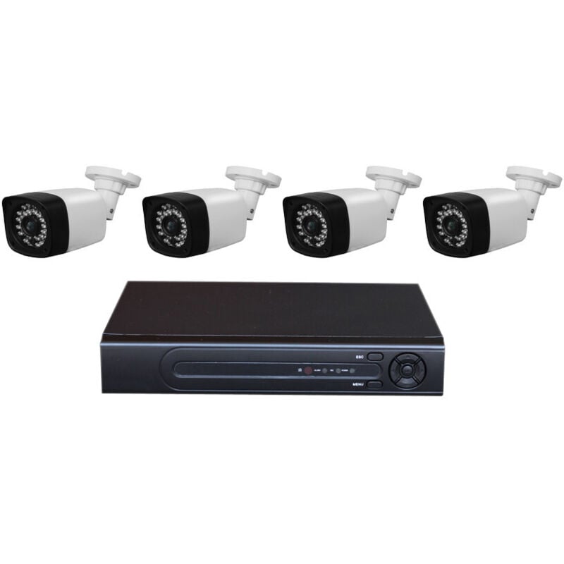 Semac - Kit Enregistreurs 4 caméras Vidéo surveillance 1TO