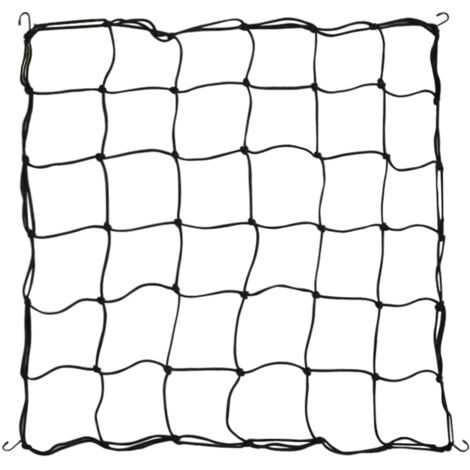 Enrejado flexible para plantas – 80 x 80 cm con 4 bandas en S resistentes a la corrosión – Negro, 1 unidad