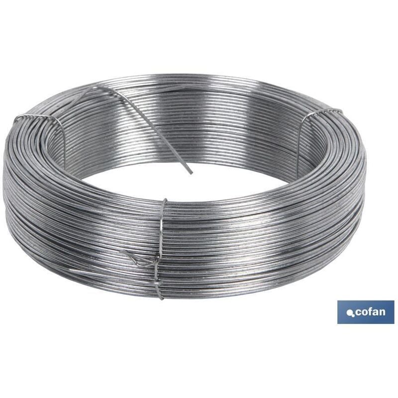 Cofan - Rotolo di filo zincato 5 kg (1,1 mm) n. 6