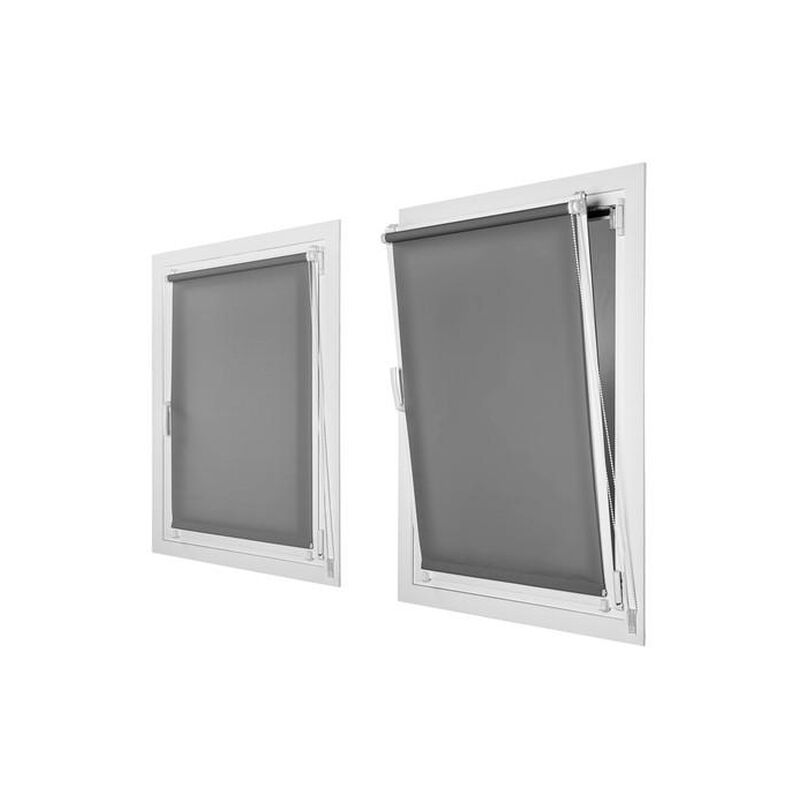 

Enrollable Sin Taladrar Tráslucido Gris 45X180