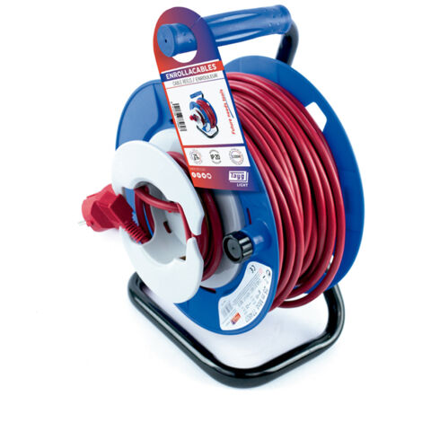 Enrollacable 3x1,5mm 25mt 3200w 240mm ip20 tt base aerea tay