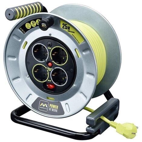 LUCECO SOUTHERN EUROPA Enrollacable Elec 3x1,5mm 25mt 3680v 230v 4t-tt Term. Inter