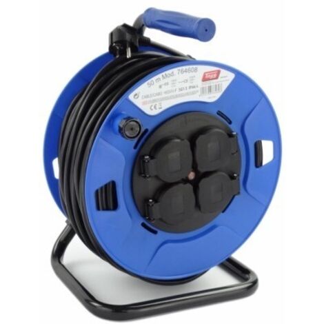 Enrollacables 50m 4 bases 3000w IP44