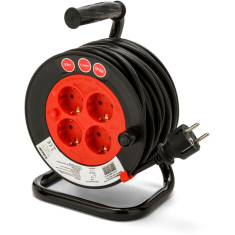 Enrollacables brico 4 tomas REEL (25 m) VELAMP
