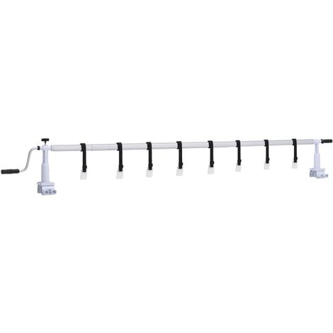 Enrollacobertor de piscina con base de plástico vidaXL