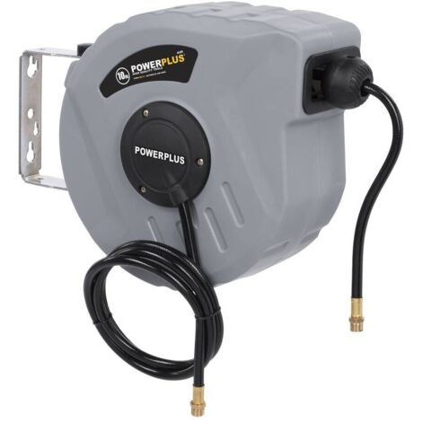 Enrollador automático con manguera aire comprimido, 10 m