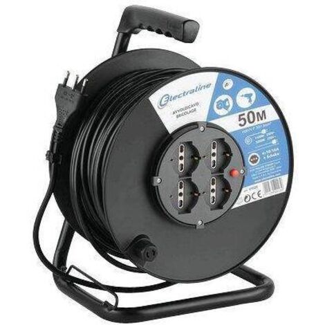 Enrollador de cable bricolaje 49028 Electraline