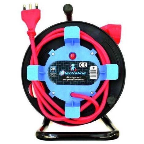Enrollador de cable Garden Enchufe+Gira 16A+T 3X1,5 Mt. 25 Art. 49232