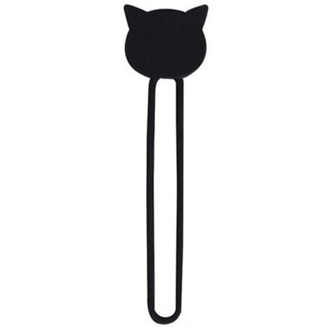 Enrollador de cables de silicona - Negro
