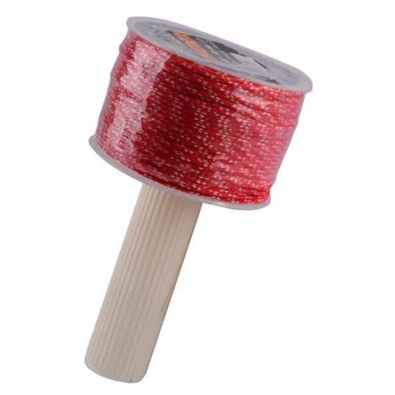 Enrollador de filo de construcción rojo/blanco de 100 m Thorx