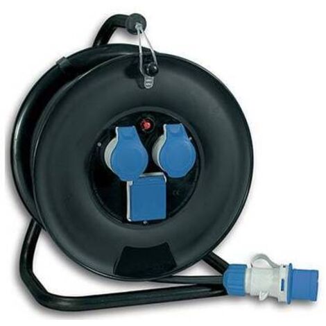 Enrollador industrial azul IP44 FME