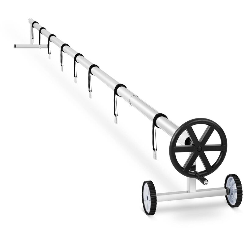 Enrollador Para Piscina Recogedor De Cubierta Cobertor Flotante Móvil 3,0-5,7 M