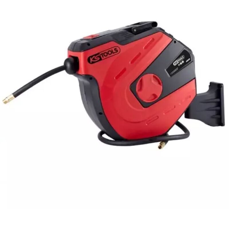 Kstools - Enrouleur air eau 1/2'' tuyau Ø13 mm raccord 3/8'' 15 metres