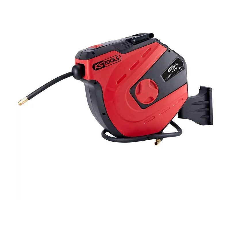 Kstools - Enrouleur air eau 3/8'' tuyau Ø10 mm raccord 1/4'' 15 metres