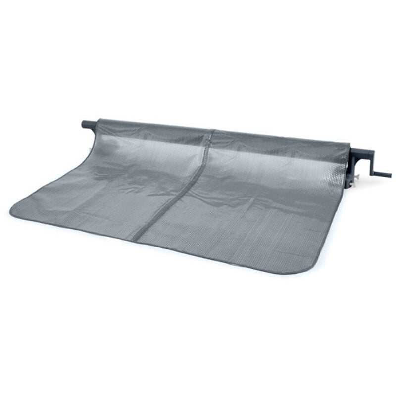 Enrouleur + Bâche à bulles pour piscine tubulaire rectangulaire 7,32 x 3,66 m Intex