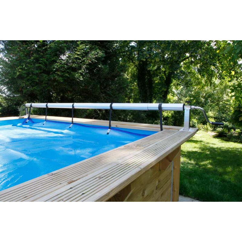 Ubbink Planenaufroller "Aufrollvorrichtung PREMIUM" für Pools mit Rändern aus Holz, Rohren, Metall oder Beton